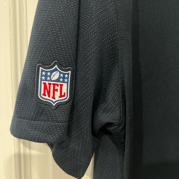 Nike Men's Texans Navy Blue and Red Polo Shirt - *Houston Texans *   Size: Large - Picture 6 of 9